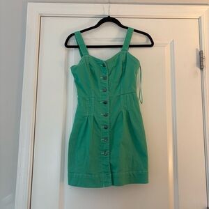 Gianni Bini Women’s Green Button-Front Mini Dress